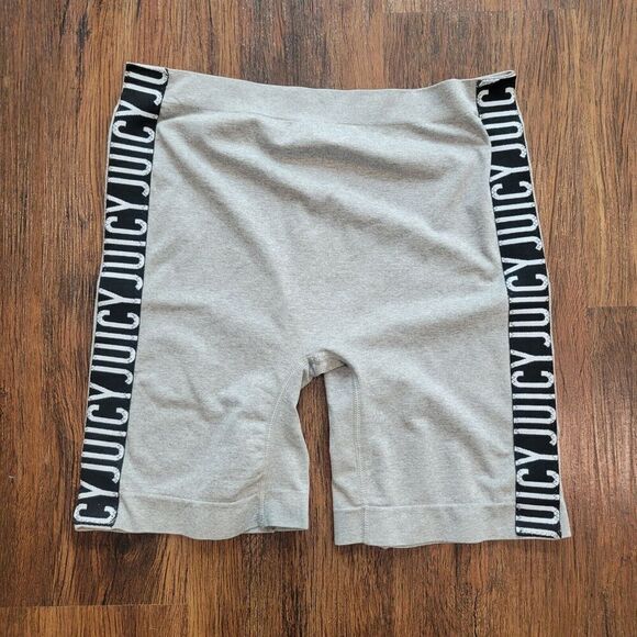 Juicy Couture Pants - Juicy Courture high-rise bike shorts gray sz 1X 56% nylon 36% poly 8% Spandex